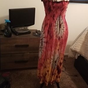 Sleeveless tie dress